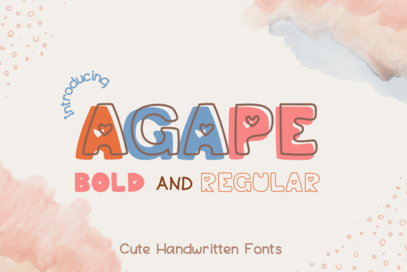 Agape Font: Playful Display Typography for Editorial Design