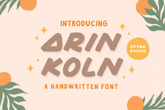 Arin Koln Font: A Playful Display Typeface for Branding