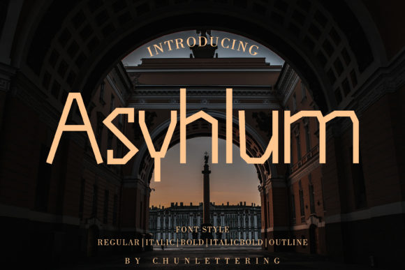 Asyhlum Font Review: Bold Display Type for Campaigns