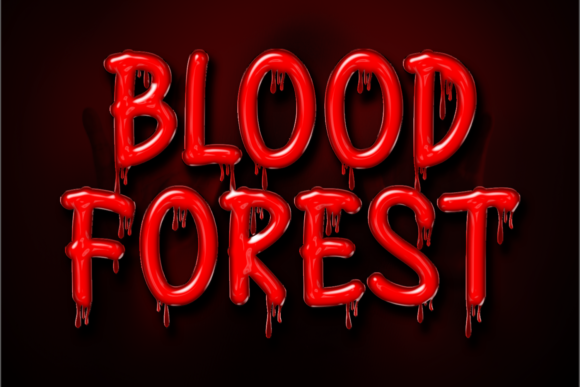 Blood Forest Font: Spooky Display Typography for Web Design
