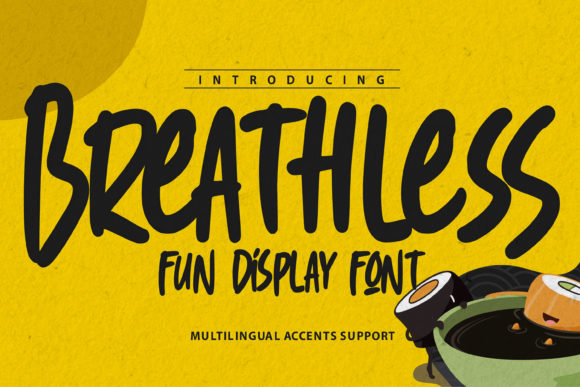 Breathless Font: Urban Display Typography for Web Design