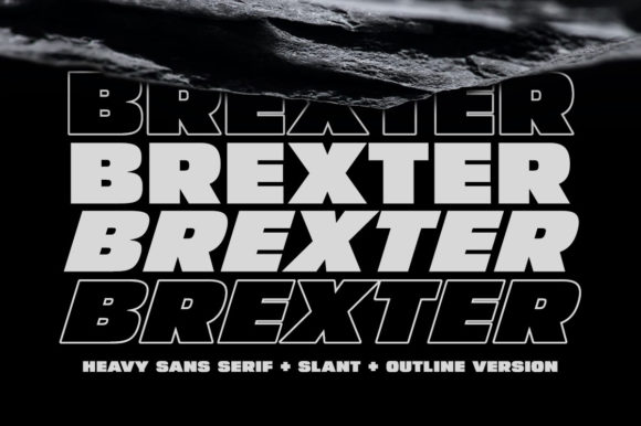 Brexter Font: Bold Display Type for Editorial Design