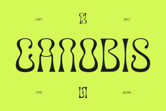 Canobis Font: Psychedelic Display Type for Editorial Design