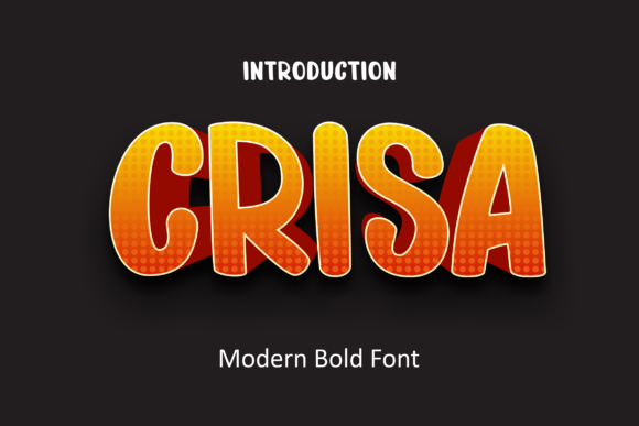 Crisa Font: Retro Display Type for Editorial Design