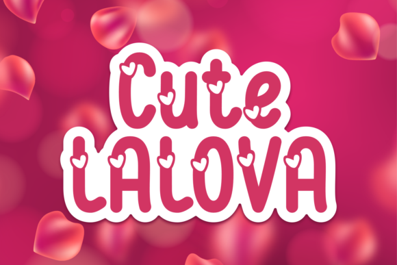 Cute Lalova Font Review: A Romantic Display Typeface for Branding