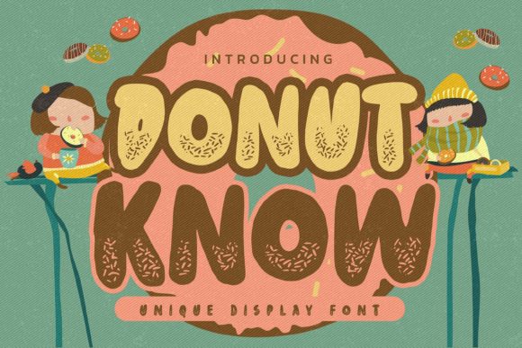 Donut Know Font: Playful Branding for Small Business