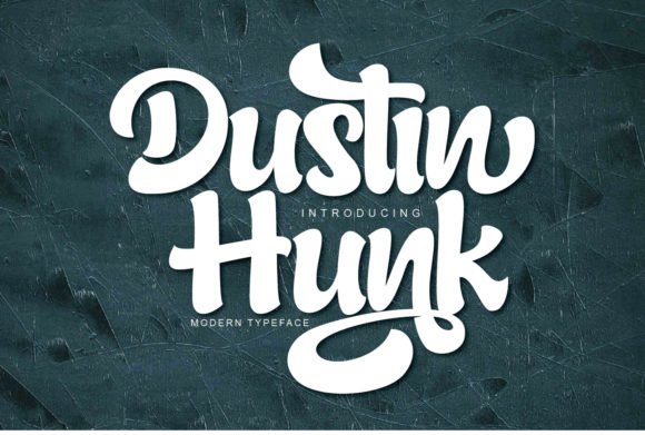 Dustin Hunk Font: Elegant Display Type for Crafters