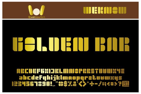 Golden Bar Font Review: Testing a Robotic Display Typeface