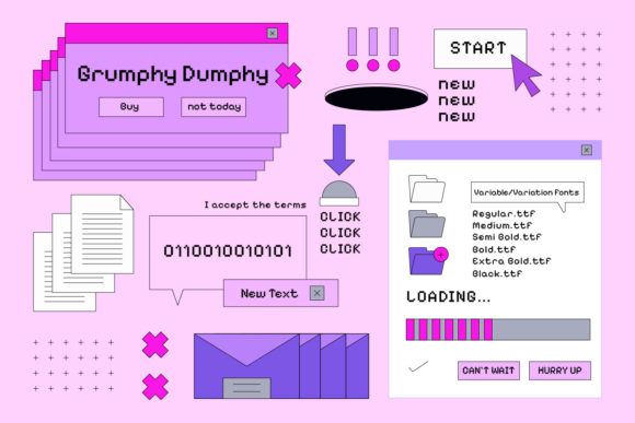 Grumphy Dumphy Font Review: Retro Display Type for Campaigns