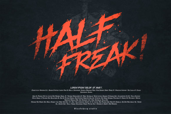 Half Freak Font Review: Bold Branding for Small Business