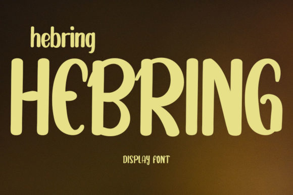 Hebring: A Designer’s Take on This Display Font