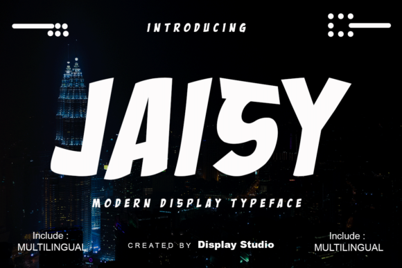 Jaisy Font: Modern Display Typeface for Crafters