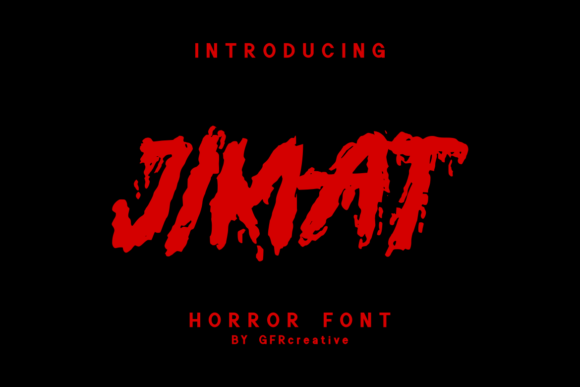 Jimat Font: Bold Horror Display Typography for Web Design
