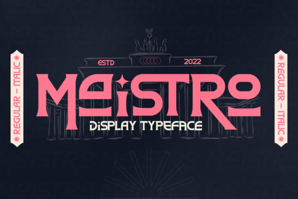 Maistro Font: A Retro Display Typeface for Branding