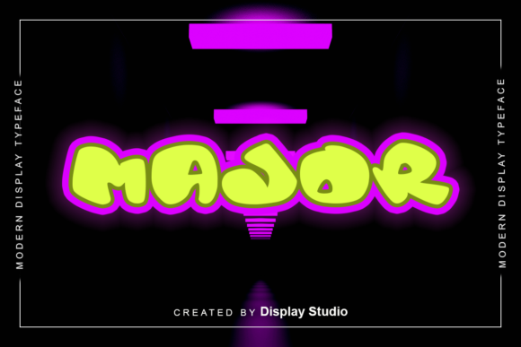 Major Font: Bold Graffiti Style for Editorial Design
