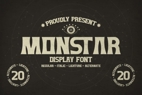 Monstar Font: Bold Vintage Style for Makers