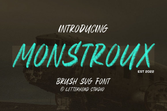 Monstroux Font: Bold Display Type for Campaigns