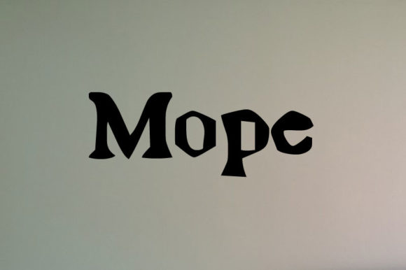 Mope Font: Bold Display Type for Crafters