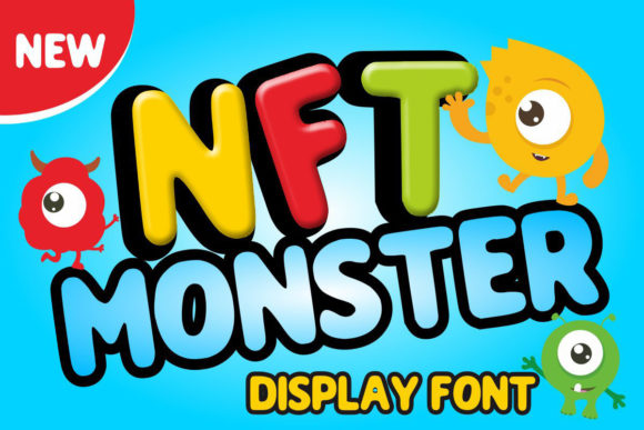 Nft Monster Font: Joyful Display Type for Crafts