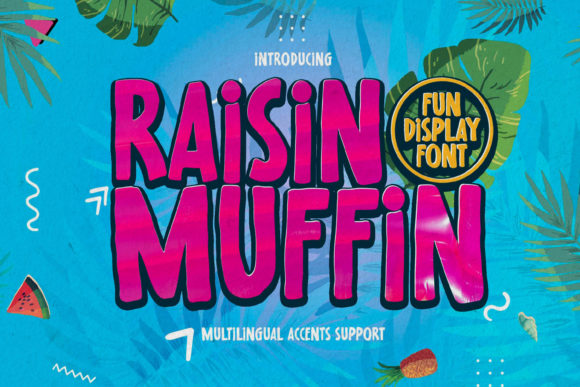 Raisin Muffin Font: A Display Typeface for Web Design
