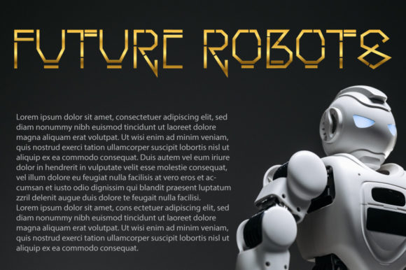 Robocom Font: Bold Geometric Typography for Web Design