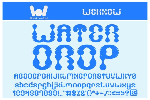 Water Drop Font: Bold Branding for Small Business