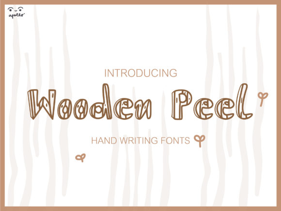 Wooden Peel Font: Natural Charm for Handmade Labels